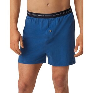 lot 18084 image: Hanes Mens Comfort Flex Waistband Knit Boxers 5-Pack Model 43935589110, Size S