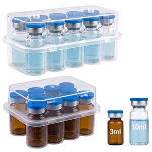 lot 18139 image: Suzamed Peptide Vial Holder 10-Slot Fridge Case 2-Pack (3mL & 10mL)