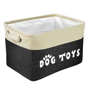 lot 18158 image: Pet Artist Dog Toy Basket, Large Collapsible, Black, 15 x 11 x 9 In