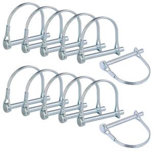 lot 20202 image: SuperMMarK Spring Locking Pins 14 Inch 12 Count Zinc-Plated Carbon Steel
