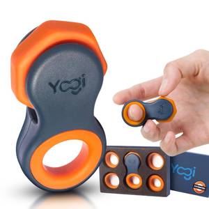 lot 20233 image: Lightbulb Ideas Yogi Fidget Toy Spinner, 5 Silicone Rings, Metal Bearing