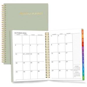 lot 20241 image: SUNEE Monthly Planner 2027-2028 24 Months 7 x 10 Inch Sage Green