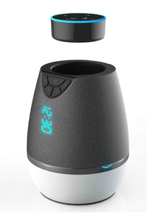 lot 1779 image: Skywin LED Speaker Base and Digital Clock for Amazon Dot 2nd Gen with Aux