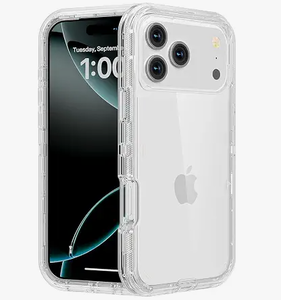 lot 18036 image: YIGO MASTER Clear Phone Case for iPhone 17 Pro with Reinforced Corners
