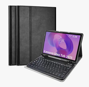 lot 18059 image: Tablet Keyboard Case Wireless Magnetically Detachable Round Key Black