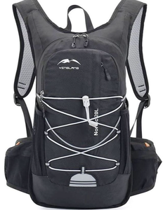 lot 18078 image: Yingland Nordic 20L Black Hydration-Style Backpack w Bungee Cord