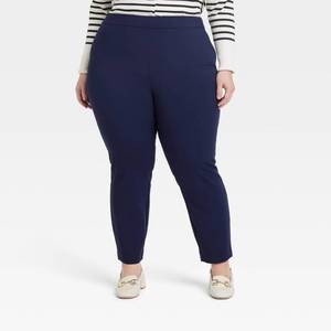 lot 20075 image: A New Day Womens High-Rise Skinny Ankle Pull-On Pants Navy Size 18 93011559
