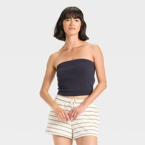 lot 20132 image: Universal Thread Womens French Terry Tube Top Navy Blue XL 94236883