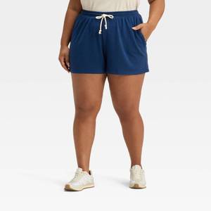 lot 20251 image: Universal Thread Womens Mid-Rise Pull-On Shorts Navy Blue 2X 94239189
