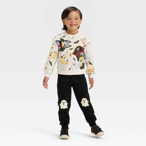 lot 20414 image: Bluey Halloween Fleece Pullover Set 2pc Toddler Boys 18M WhiteBlack 94592887