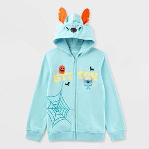 lot 20465 image: Lilo & Stitch Kids Halloween Zip-Up Sweatshirt Blue Size S 94596978