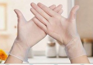 lot 12479 image: LW Concept Clear Vinyl Gloves Powder Free 100 Count Size XL
