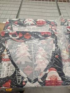 lot 12604 image: Vepkul Womens Christmas Print V-Neck Dress Size 2X Bagged, 4 Pack