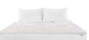 lot 12715 image: Beautyrest Black Cooling Pillow Top Mattress Topper 60 x 80 in Queen 2in Gusseted