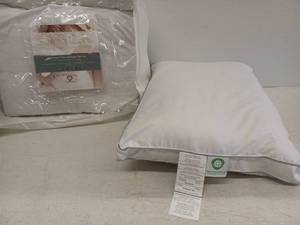 lot 12718 image: MicronOne Memory Fiber Pillow 2-Pack Allergen Barrier 18in x 24in
