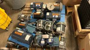lot 16580 image: (19) Mixed pallet of Electric Motors  Leeson, Marathon, Baldor, Carter, Stearns