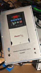 lot 16613 image: Allen-Bradley PowerFlex 40 Variable Frequency Drive Trainer  Model 24740 &amp Misc items