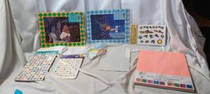 lot 2228 image: Bright color card stock and stickers