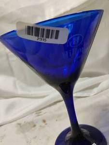 lot 2315 image: Blue Wine Glass Cups