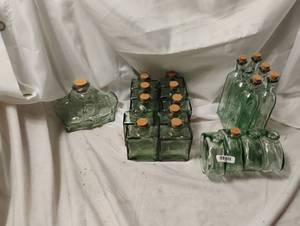 lot 2324 image: Glass Bottle Set