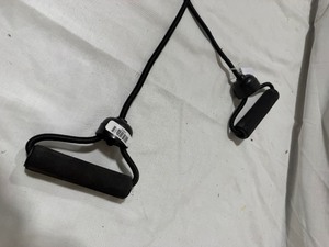 lot 2193 image: Black adjustable jujp rope