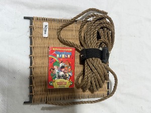 lot 2206 image: Hand woven wicker and rope