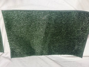 lot 2168 image: Patch of fake grass and pink flags