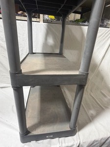 lot 2170 image: Black Plastic Organizing shelf
