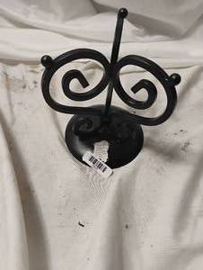 lot 2303 image: Metal spiral candle platform