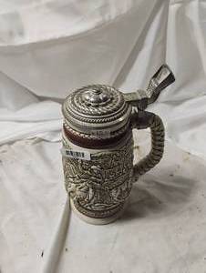 lot 2305 image: 1980 Avon Cattle Drive Lidded Ceramic beer Stein