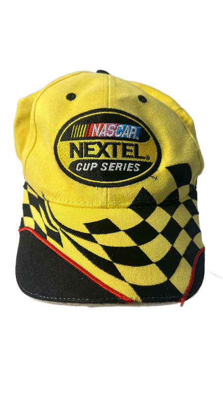 lot 15538 image: NASCAR Nextel Cup Series Yellow Black Checkered Cap