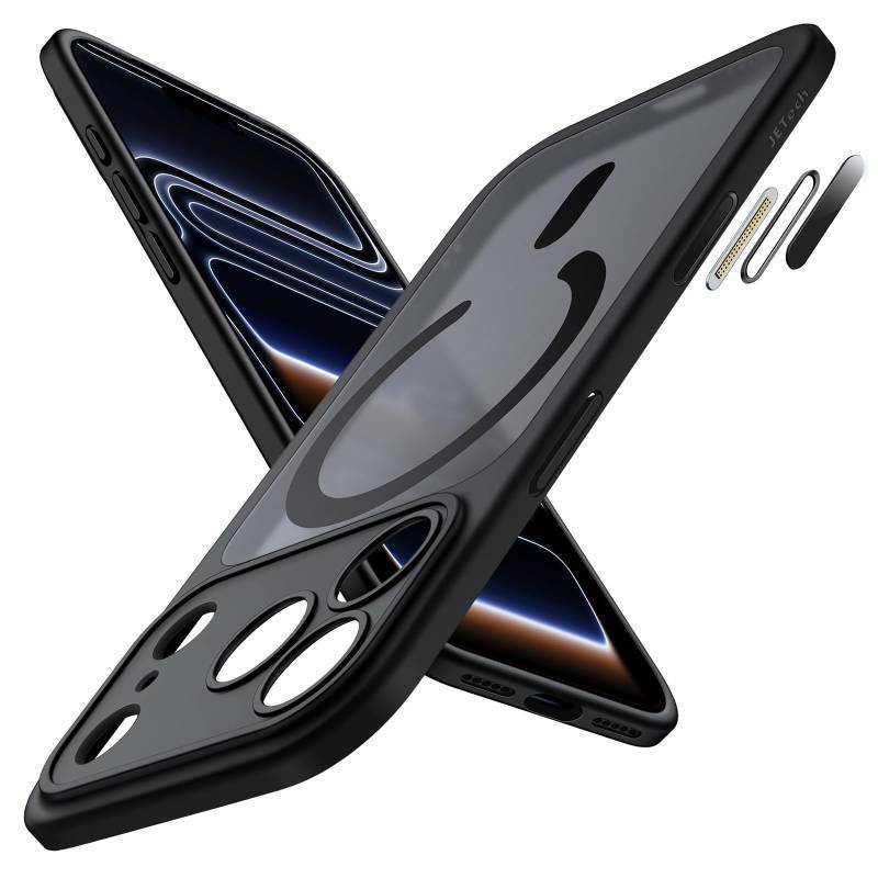 lot 15554 image: JETech Magnetic Matte Case for iPhone 17 Pro, Black