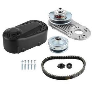 lot 43402 image: Qiilu Converter Kit, 1in Clutch 12T 10T Sprocket for Go Kart Mini Bike ATV, 30 Series Heavy Duty Style Drive Belt System - Retail $215
