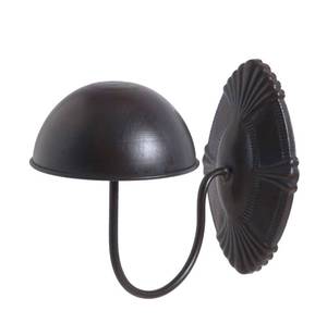 lot 43406 image: Owlgift Decorative Black Metal Vintage Style Wall Mounted Entryway HatCapWig Hanger Display Rack - Retail $24
