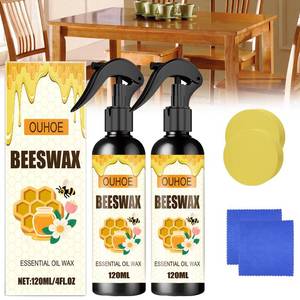 lot 43432 image: OUHOE Beeswax Spray, Natural Beeswax Spray Furniture Polish, The Original Micro Molecularized Beeswax Care Spray & Restorer for Living Rooms,Kitchens,Wood Furniture Floors - Retail $25