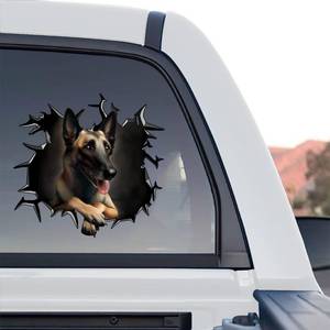 lot 43459 image: Petpalstickers Cute Dog Stickers for Car Window Decals Waterproof Funny Sticker (Belgian Malinois Stickers) - Retail $23