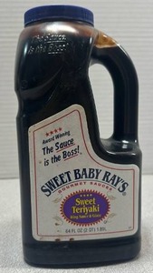 lot 9515 image: Sweet Baby Rays Sweet Teriyaki Wing Sauce & Glaze 64 FL OZ (2 QT) 1.89L