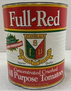 lot 9523 image: Full-Red Concentrated Crushed All Purpose Tomatoes 6 lb 11 oz Can
