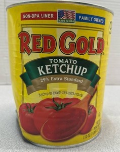 lot 9524 image: Red Gold Tomato Ketchup 29% Extra Standard 112 oz Can