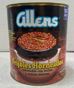 lot 9534 image: Allens Frijoles Horneados Baked Beans 7 lbs 3 oz Can