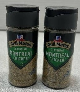 lot 9552 image: McCormick Seasoning Grill Mates Montreal Chicken 2.75 oz Lot of 2 (Exp. Aug 6th 2027)