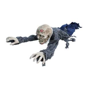 Haunted Hill Farm 55" Crawling Zombie Halloween Animatronic - Retail: $75