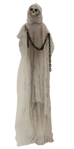 lot 9296 image: Haunted Hill Farm Hallow The Reaper Halloween Prop