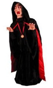 lot 43373 image: Haunted Hill Farm 5 ft Freestanding Animatronic Cornelius Vampire