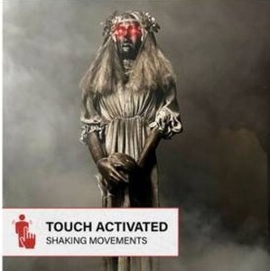 lot 43378 image: Haunted Hill Farm 5.58 ft Freestanding Lighted Crying Corpse Bride Animatronic