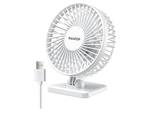 USB Desk Fan, Small But Powerful, Personal Portable Quiet 3 Speeds, Adjustable Mini Table Desktop fan for Cooling Home Office Car Summer Travel Gifts White - Retail: $9