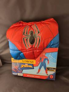 lot 20 image: NIB Marvel Spider-Man Boys Costume L(1012) Includes Padded Jumpsuit Fabric Mask