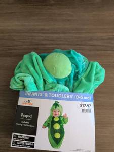 lot 37 image: Celebrate Peapod Infant Toddler Costume Bunting with Headpiece 0-6 Months