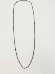 lot 113 image: Sterling Silver Twisted Rope Chain Necklace with Lobster Clasp 24 6.3g