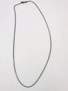 lot 121 image: .925 Italy Box Chain Necklace 20 3.4g